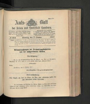 No. 254, 7. Oktober 1917