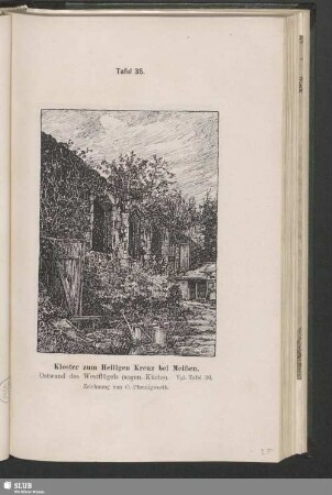 Tafel 35. Kloster zum Heiligen Kreuz bei Meißen. Ostwand des Westflügels (sogen. Küche)