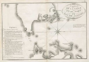 Esquisse de la ville et du port de Rio de Janeiro