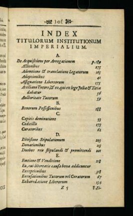 z5r-z7r, Index Titulorum Institutionum Imperialium