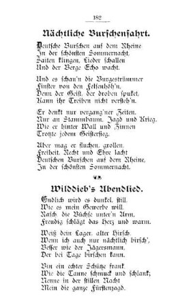 Wilddieb's Abendlied