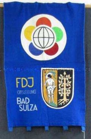 Fahne der Freien Deutschen Jugend Bad Sulza zu den Weltfestspielen der Jugend und Studenten 1973