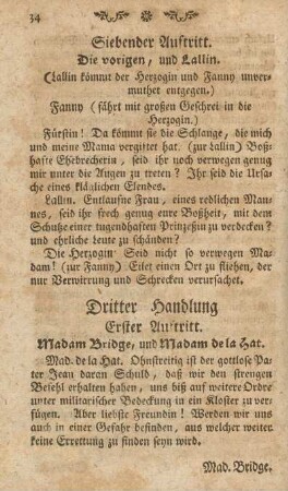 Dritter Handlung