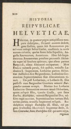Historia Reipublicae Helveticae