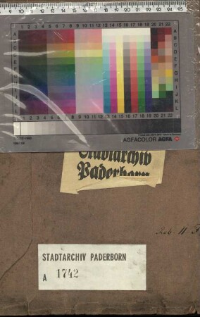 Forderungen der Stadt Paderborn an die Konkurs-Masse des Maurermeister Sprenger und an die Konkurs-Masse des Caspar Heinrich Rehermann