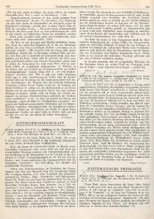 631-632 [Rezension] Fendt, Leonhard, Einführung in die Liturgiewissenschaft