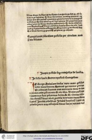 Evangelium dominicalium postilla per circulum anni finit feliciter.