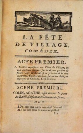 La fête de village : Comédie