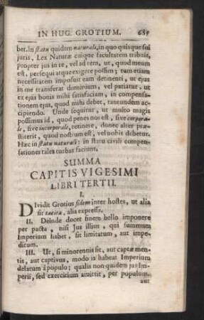 Summa Capitis Vigesimi. - Vigesimi Tertii.