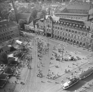 Anger in der Altstadt von Erfurt : Blickrichtung Norden