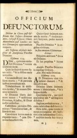 Officium Defunctorum