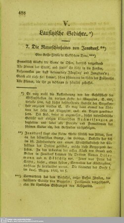 Lausitzische Gedichte