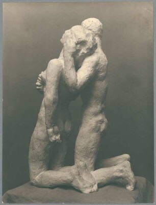 Kniendes Menschenpaar, 1931, Gips