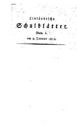 Belobungen : [1.]