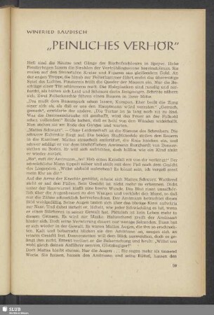 "Peinliches Verhör"