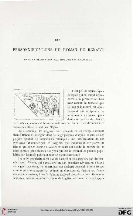 2. Pér. 22.1880: Des personnifications du Roman de Renart dans la décoration des monuments religieux
