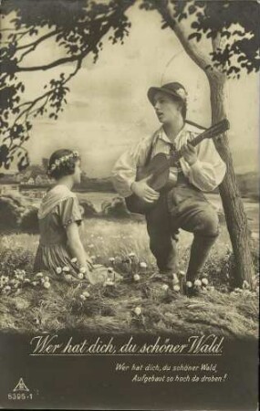 Wer hat dich, du schöner Wald.