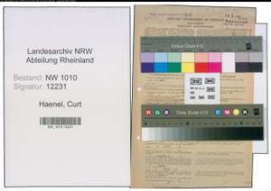 Entnazifizierung Curt Haenel , geb. 16.07.1899 (Ingenieur)