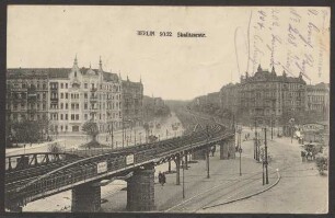 Ansichtskarte Berliner Hochbahn an der Skalitzer Straße