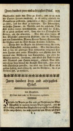 Zwey hundert drey und achtzigstes Stück