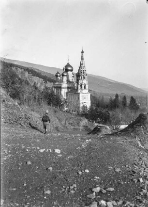 Gebäudeansicht : Russische Kirche unterhalb des Schipka-Passes