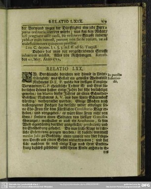 Relatio LXX