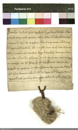 Schenkung von einer Hube durch Heinrich von Morsberg an das Kloster Rasdorf