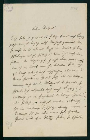 Brief vom 4. Februar 1878