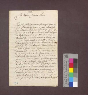 Verzichtleistung Josef Melchior von Ulms, Domherrn zu Eichstätt und Basel, auf die Domherrenwürde vor dem Augsburger Domherrn Josef Ignaz von Thurn und Taxis.