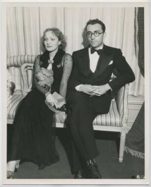 Marlene Dietrich und Rouben Mamoulian (Los Angeles, 1933) (Archivtitel)