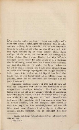 Karl IX och den svenska Adeln 1607 - 1609 : ett bidrag till Sveriges inre historia under Början af 1600-talet