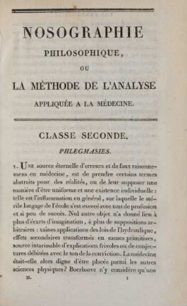 Classe seconde. Phlegmasies