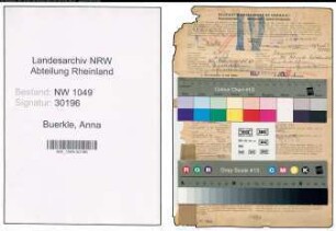 Entnazifizierung Anna Buerkle , geb. 06.09.1895 (Gewerbelehrerin)