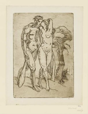 Herkules und Omphale, aus: "Les Amours de Pierre Ronsard"