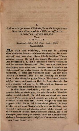 Journal für praktische Chemie : practical applications and applied chemistry ; covering all aspects of applied chemistry, 17. 1839