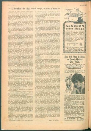 El hombre del día : Harold Evelyn, el atleta de moda