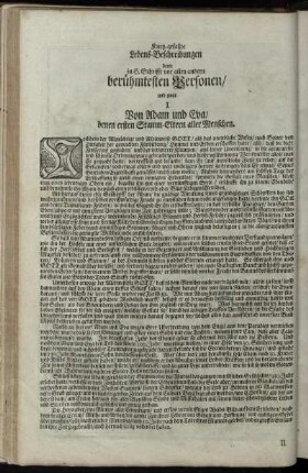 Kurtz-gefaßte Lebens-Beschreibungen derer in H. Schrifft vor allen andern beruehmtesten Personen [...]