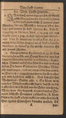 XI. Von Lufft-Leuten.
