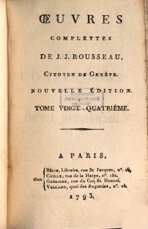 Mémoires. 2, Les Confessions De De [!] J. J. Rousseau ; T. 2