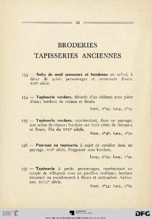 Broderies - Tapisseries anciennes