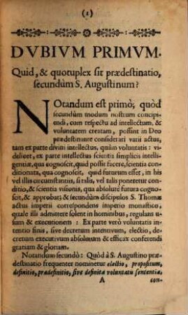 Dissertatio theologica de essentia, divisione, causa motiva, & effectibus praedestinationis & reprobationis tam adultorum, quam infantium sine sacramento baptismi morientium ...
