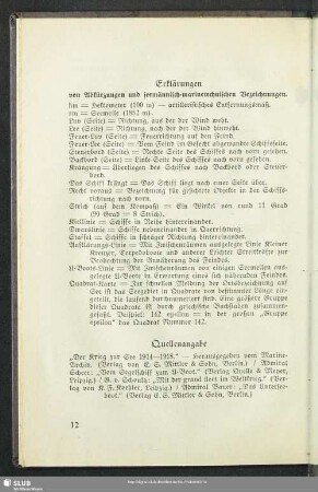 Erklärungen von Abkürzungen und seemännisch-marinetechnischen Bezeichnungen