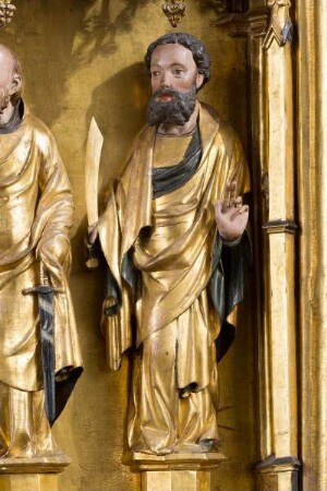 Jakobusaltar — Marienkrönung zwischen Heiligen — Apostel Bartholomäus