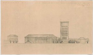 Grund, Peter; Neu-Isenburg; Rathaus mit Wasserturm - Ansicht (Ost)