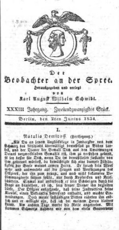 22. Stueck, 2. Juni 1834