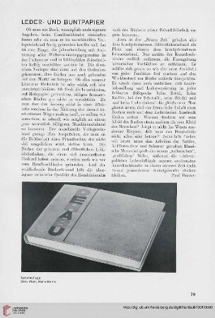 Leder- und Buntpapier