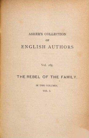 The rebel of the family, 1