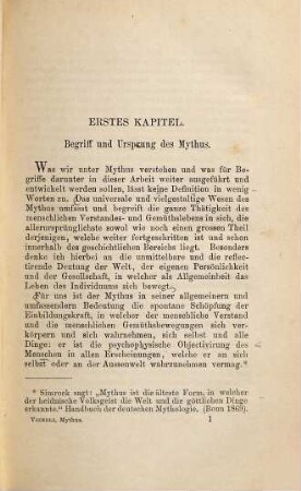 Mythus und Wissenschaft : eine Studie