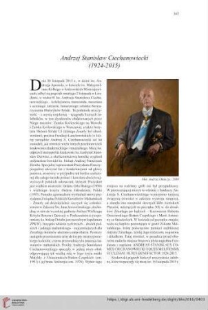 78: Andrzej Stanisław Ciechanowiecki (1924-2015)