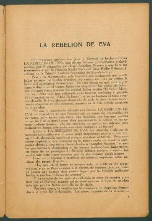 La rebelión de Eva
